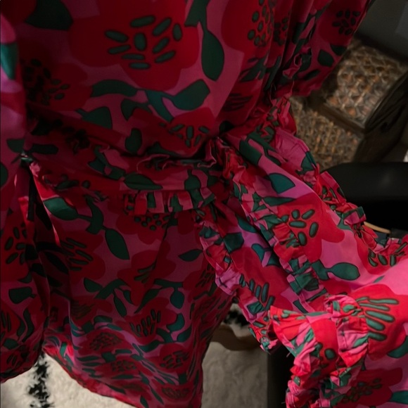 Floral Pink and Red Dress by Cyclamen - Picture 6 of 8